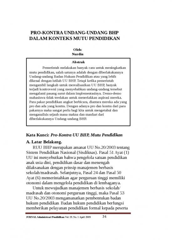 picture_Kontra Undang Undang Bhp Dalam Konteks Mutu Pendidikan | Ilmu Kependidikan